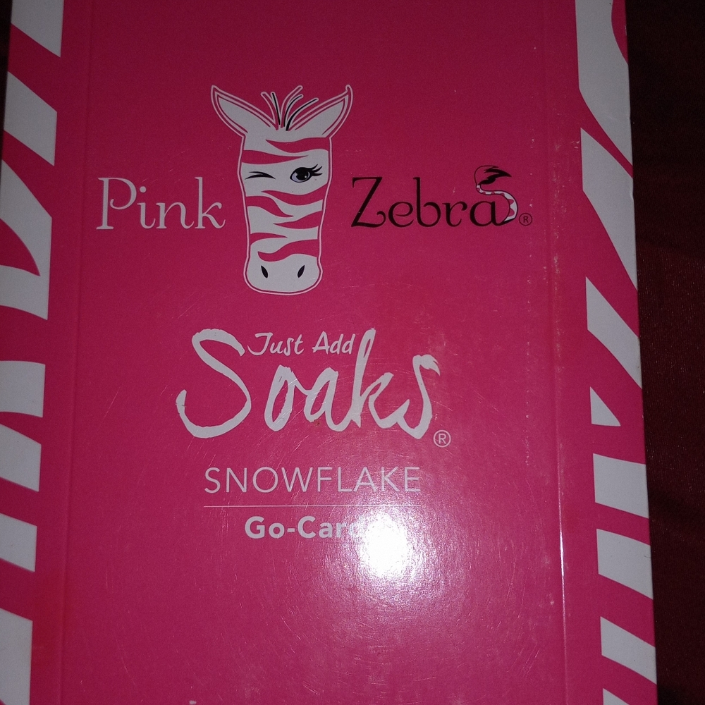 Pink Zebra Snowflake Go-Cards